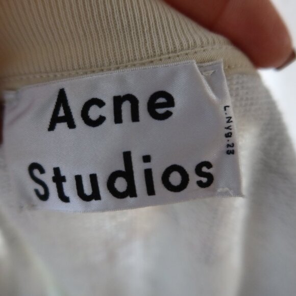 Acne Studios Angle Printed abstract unisex sweatshirt pullover $300 Barneys - Picture 11 of 15